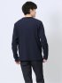 リンクスジャガード クルーネック長袖Tシャツ