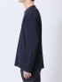 リンクスジャガード クルーネック長袖Tシャツ