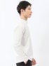 リンクスジャガード モックネック長袖Tシャツ