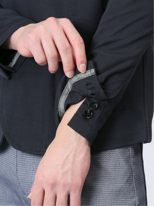 レーヨン混ストレッチ 2ボタン テーラードジャケット