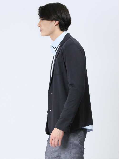 レーヨン混ストレッチ 2ボタン テーラードジャケット