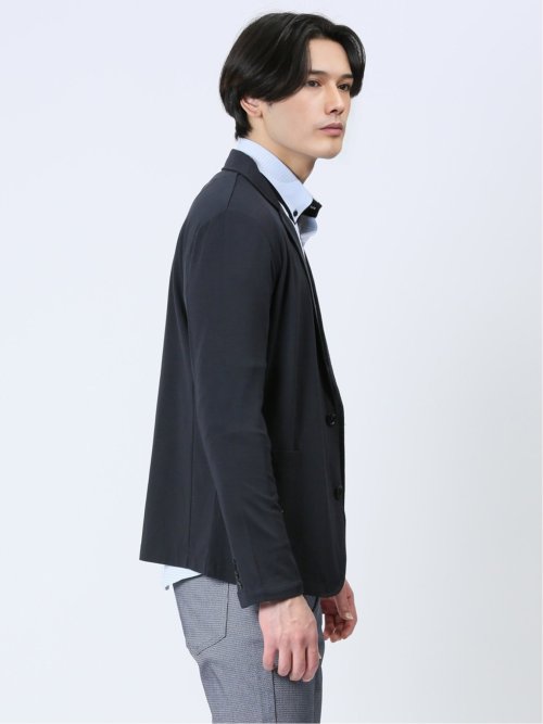 レーヨン混ストレッチ 2ボタン テーラードジャケット