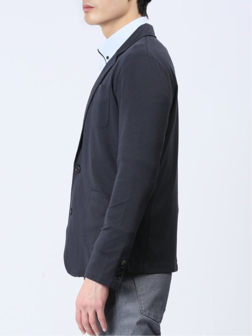 レーヨン混ストレッチ 2ボタン テーラードジャケット