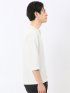 ワッフル ヘンリーネック 7分袖 Tシャツ