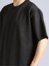 ダブルフェイスボーダー クルーネック半袖Tシャツ