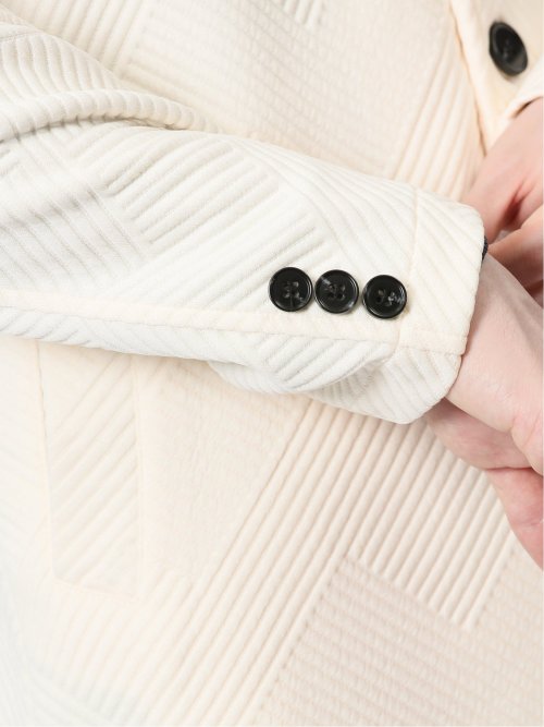 ふくれジャガード イタリアンカラージャケット