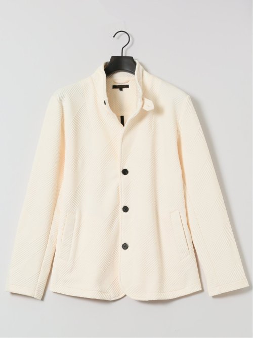 ふくれジャガード イタリアンカラージャケット