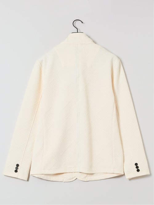 ふくれジャガード イタリアンカラージャケット