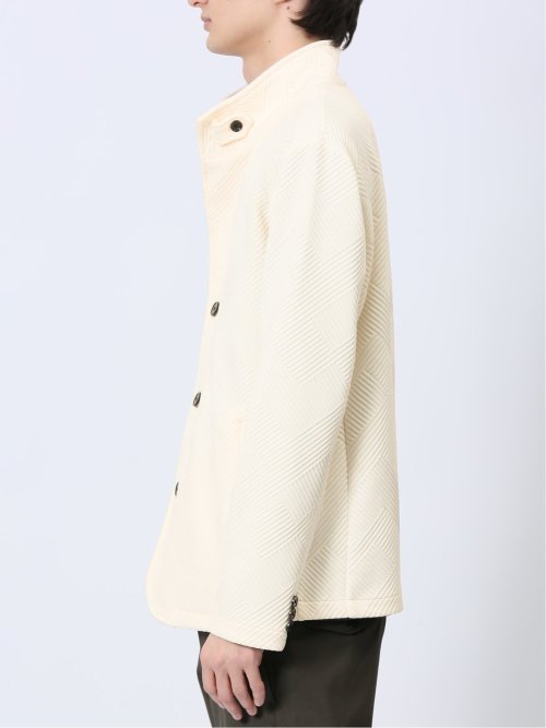 ふくれジャガード イタリアンカラージャケット