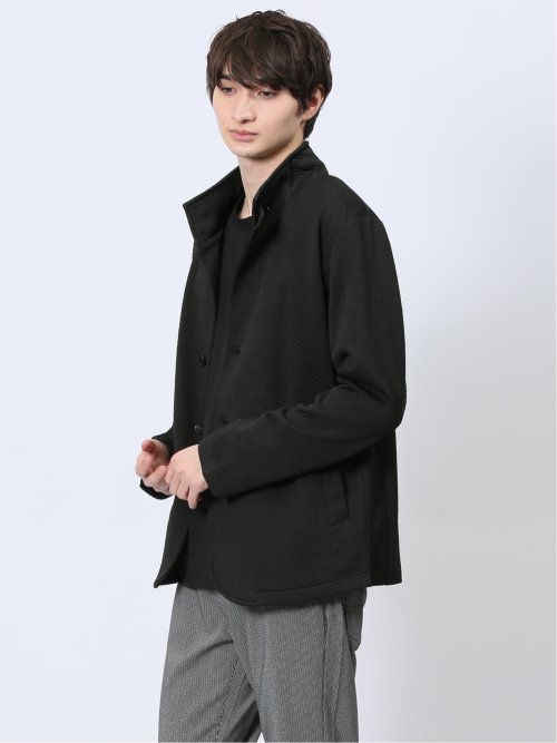 ふくれジャガード イタリアンカラージャケット