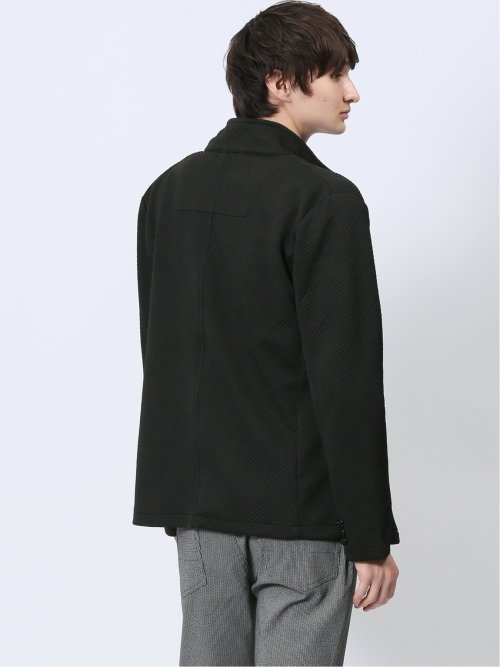 ふくれジャガード イタリアンカラージャケット