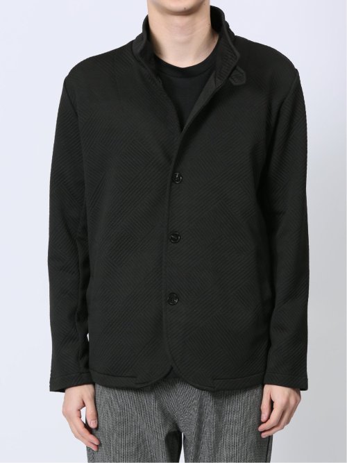 ふくれジャガード イタリアンカラージャケット