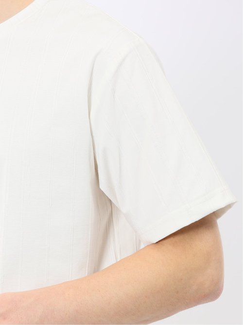 リンクス ストライプ クルーネック 半袖 Tシャツ