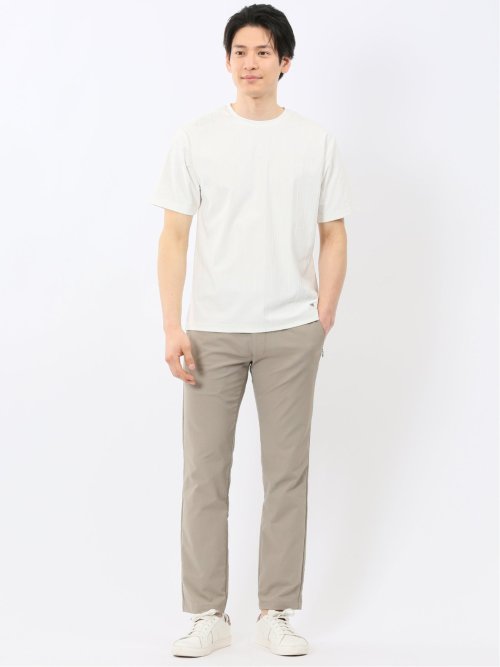 リンクス ストライプ クルーネック 半袖 Tシャツ