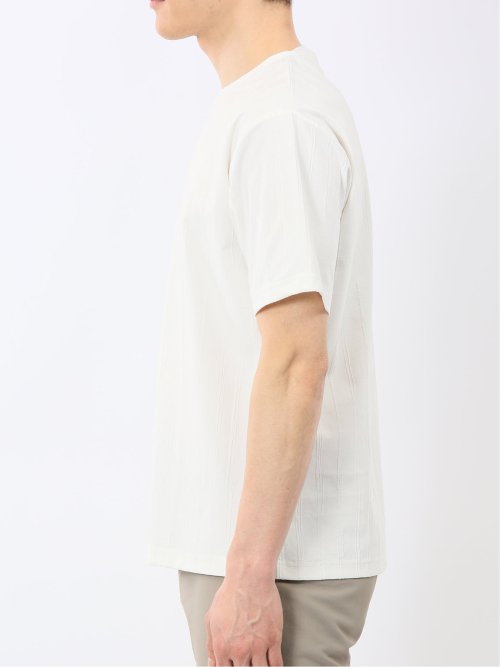 リンクス ストライプ クルーネック 半袖 Tシャツ