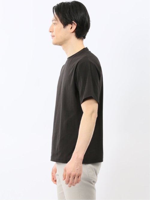 リンクス ストライプ クルーネック 半袖 Tシャツ