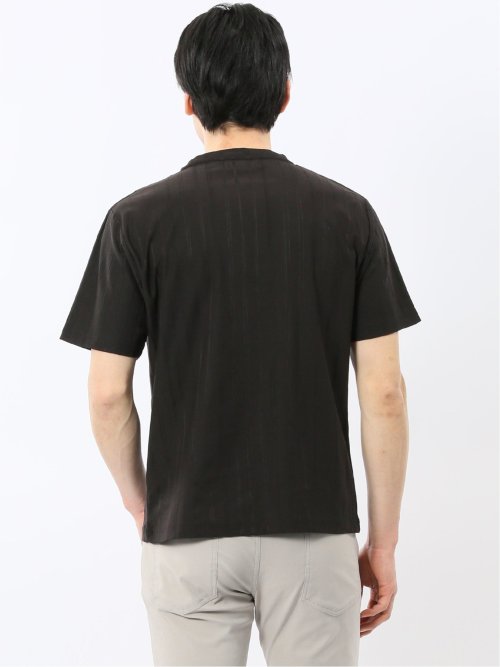 リンクス ストライプ クルーネック 半袖 Tシャツ