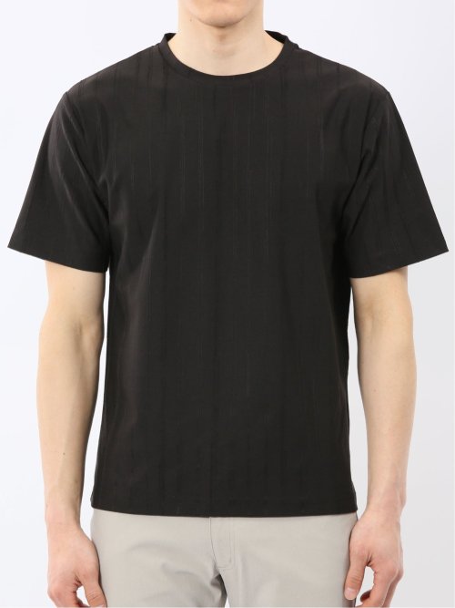リンクス ストライプ クルーネック 半袖 Tシャツ
