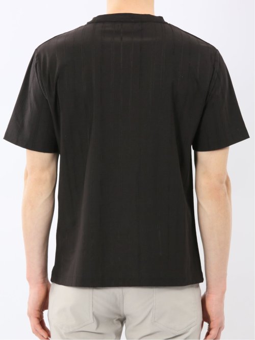 リンクス ストライプ クルーネック 半袖 Tシャツ