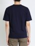 ケーブル切替 Vネック半袖Tシャツ