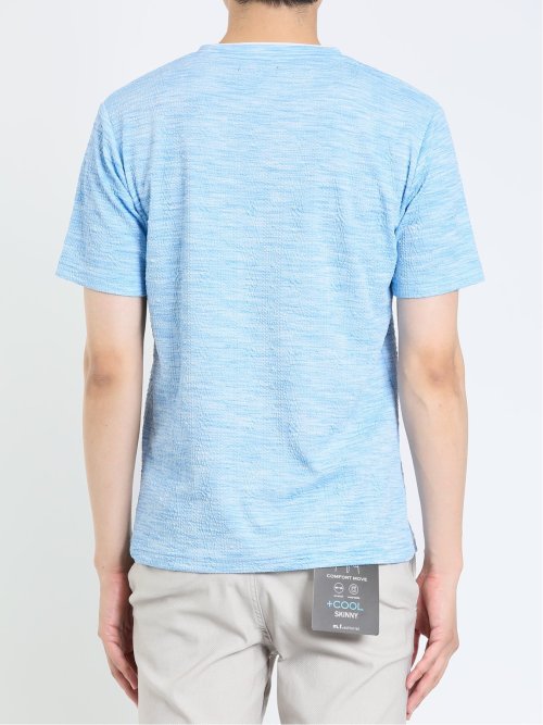 ふくれケーブル クルーネック半袖Tシャツ