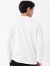 Tシャツ メンズ 長袖 ストレッチ クルーネック ワッフル ジャガード