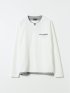 Tシャツ メンズ 長袖 ストレッチ キーネック フェイクレイヤード リンクス ジャガード