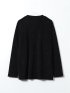 Tシャツ メンズ 長袖 ストレッチ クルーネック 幾何学 ジャガード カットモール