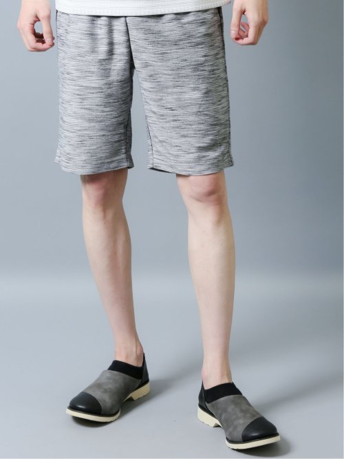 メランジ7分袖パーカー＆ショーツ アンサンブル