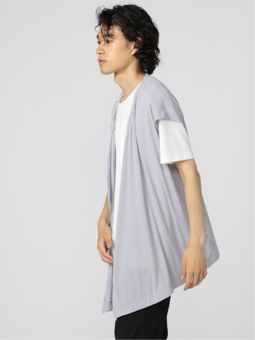 ノースリーブカーディガン&半袖Tシャツ アンサンブル