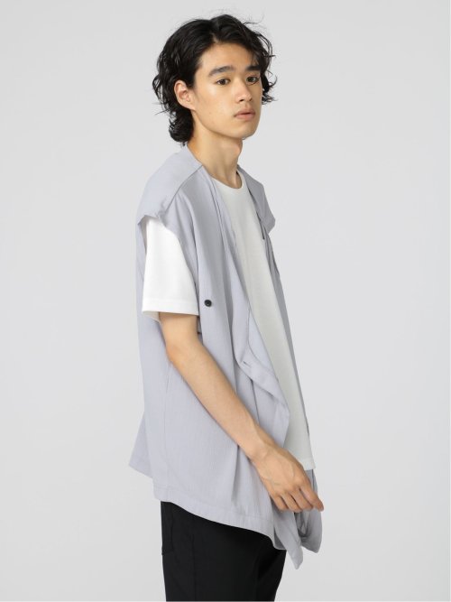 ノースリーブカーディガン&半袖Tシャツ アンサンブル