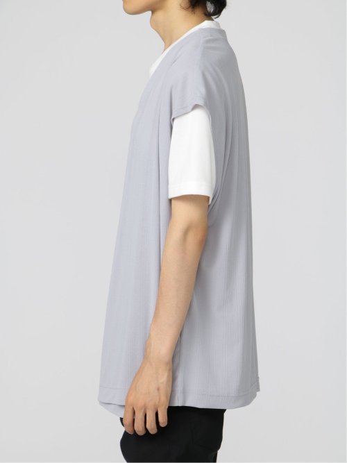 ノースリーブカーディガン&半袖Tシャツ アンサンブル