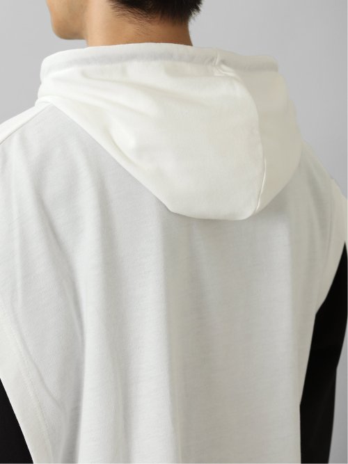 ベストパーカー&長袖Tシャツ アンサンブル