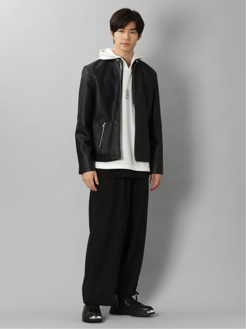 ベストパーカー&長袖Tシャツ アンサンブル