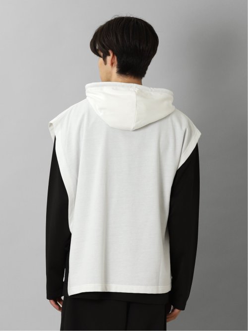 ベストパーカー&長袖Tシャツ アンサンブル