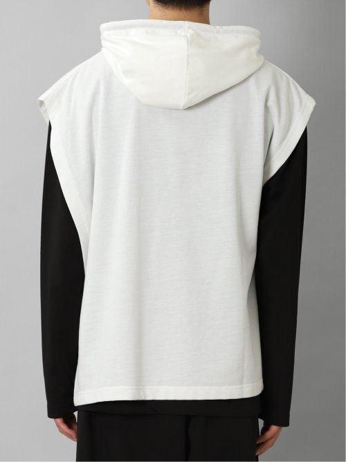 ベストパーカー&長袖Tシャツ アンサンブル