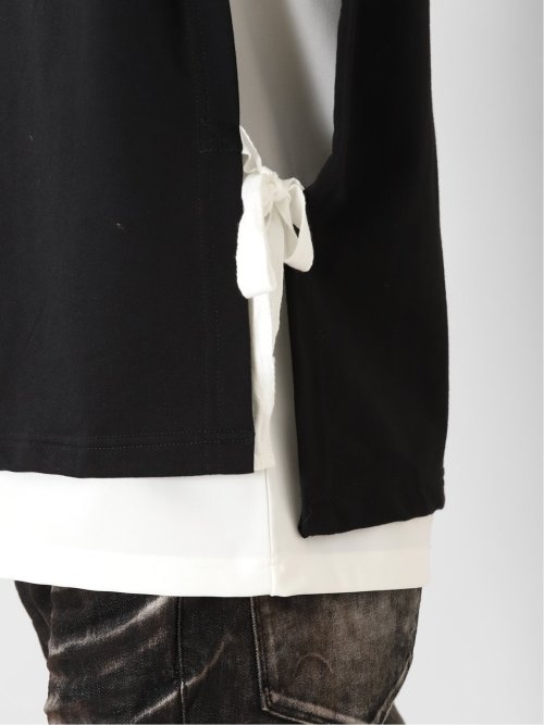 ベストパーカー&長袖Tシャツ アンサンブル