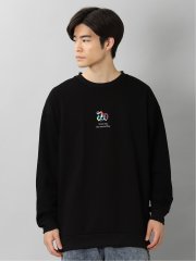 NEONグラフィック刺繍 BIGトレーナー