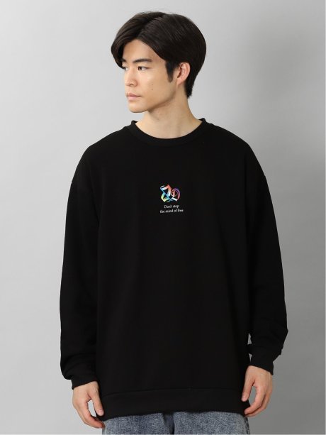 NEONグラフィック刺繍 BIGトレーナー