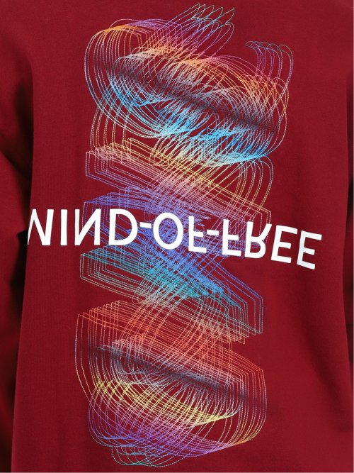 NEONグラフィック刺繍 BIGトレーナー