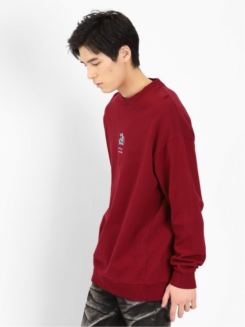 NEONグラフィック刺繍 BIGトレーナー