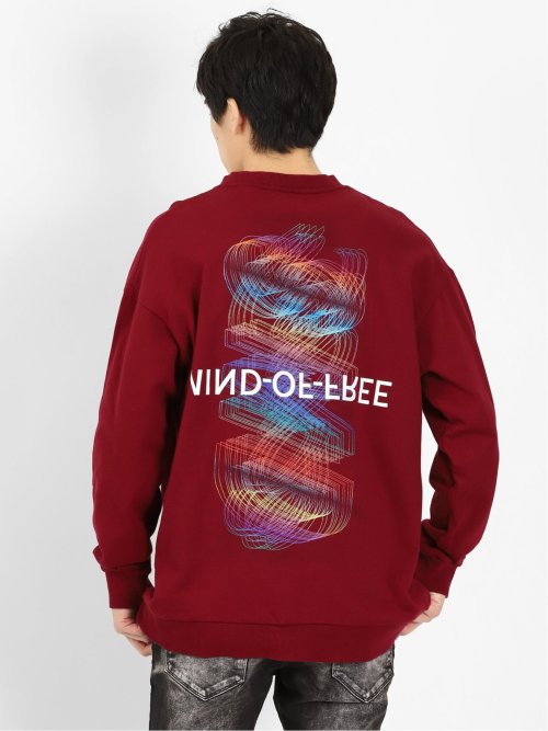 NEONグラフィック刺繍 BIGトレーナー