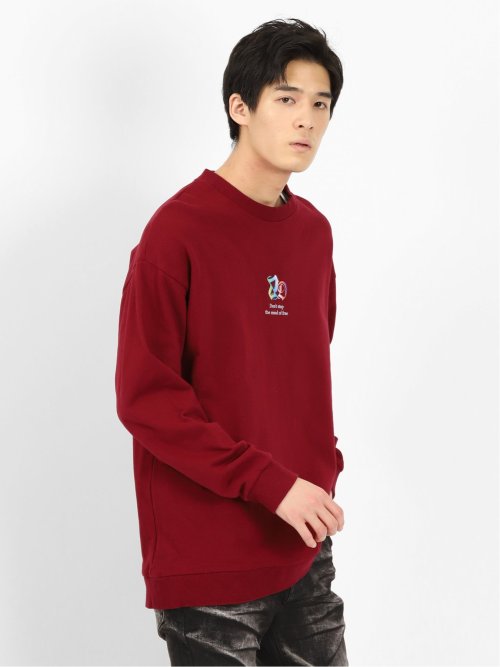 NEONグラフィック刺繍 BIGトレーナー