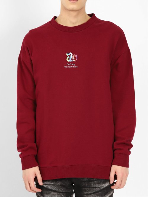 NEONグラフィック刺繍 BIGトレーナー