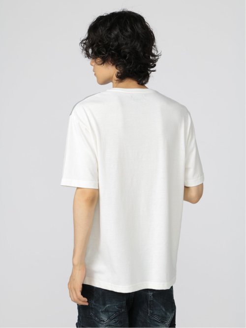 切替カレッジ クルーネック半袖ルーズTシャツ