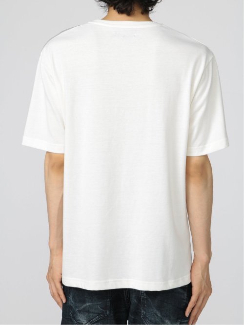 切替カレッジ クルーネック半袖ルーズTシャツ