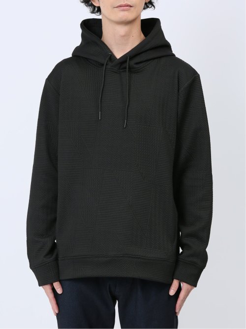 ふくれランダムジャガード プルパーカー