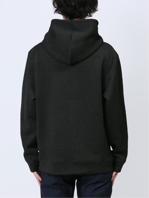 ふくれランダムジャガード プルパーカー