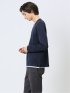 ヘリンボンジャガード フェイクVネック長袖Tシャツ