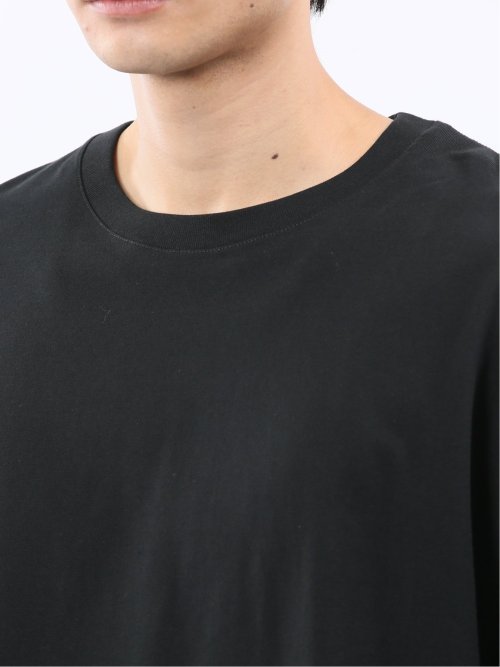 綿天竺 レース刺繍 クルーネック半袖Tシャツ